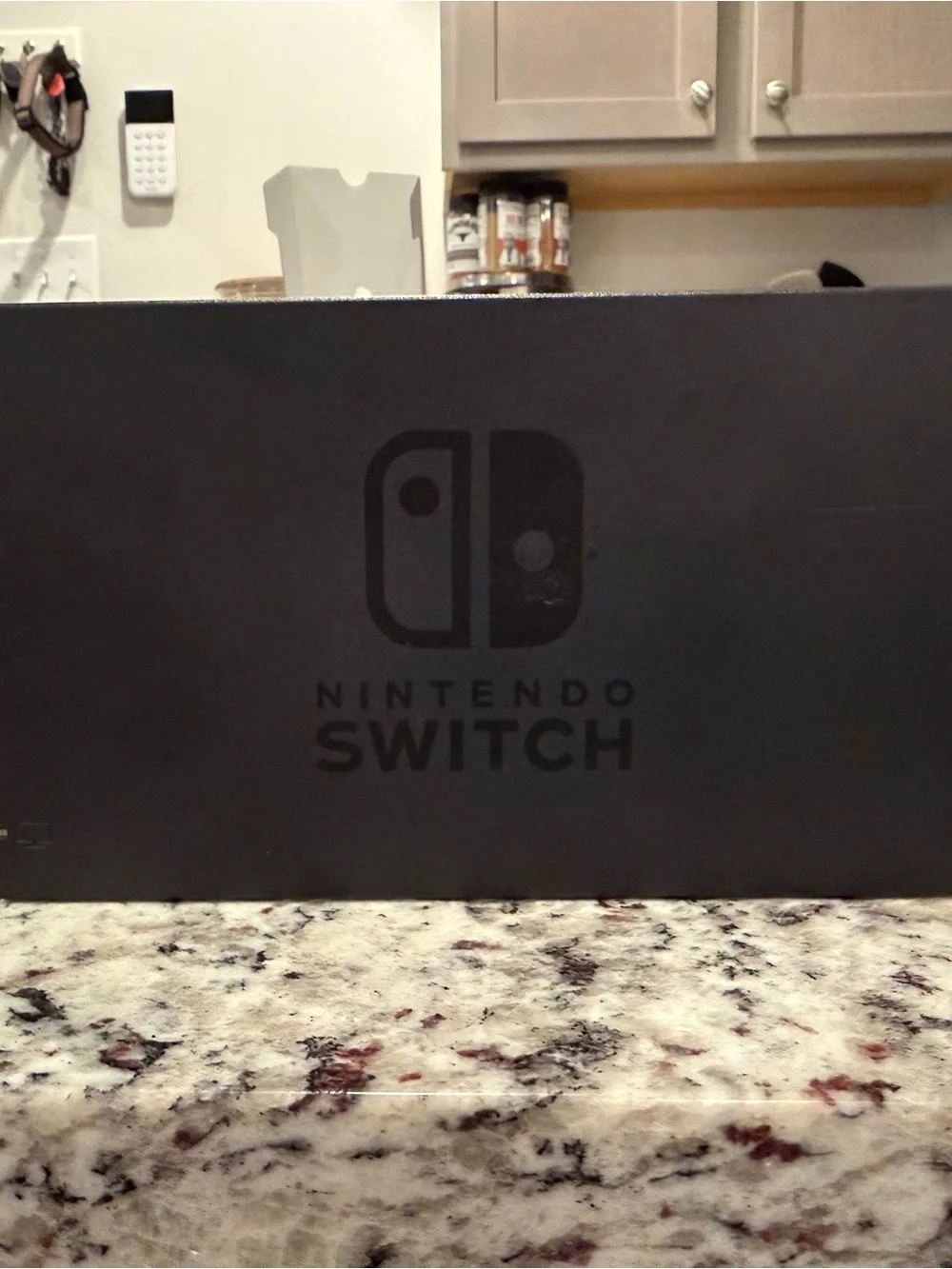 Nintendo Switch with Blue and Red Joy-Con